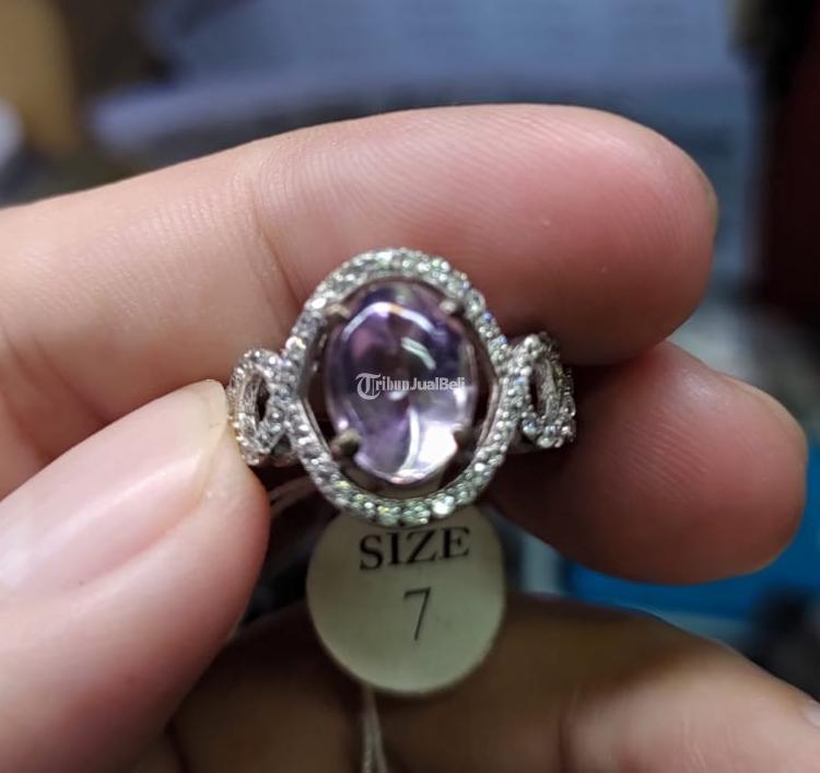 Batu Permata Natural Kecubung Bungur KCB015 Luster Istimewa Natural Amethyst - Jakarta Pusat