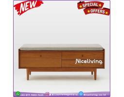 Bangku Rak Sepatu Kayu Jati Bangku Modern Furniture Jepara - Semarang Kota Jawa Tengah