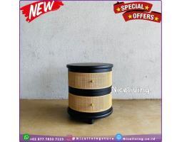 Nakas Minimalis Bulat Nakas Jati Rotan Furniture Jepara - Semarang Kota Jawa Tengah