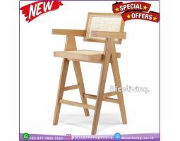 Kursi Bar Minimalis Kayu Jati Kursi Bar Rotan Furniture Jepara - Semarang Kota Jawa Tengah