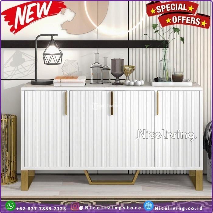 Buffet Ruang Tamu Minimalis Top Atas Marmer - Tangerang Banten 