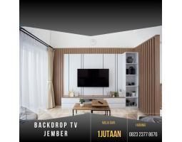  Backdrop TV Elegan Harga Terjangkau - Jember Jawa Timur 