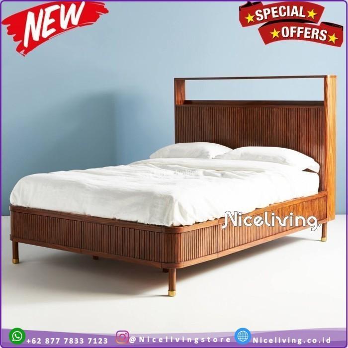 Dipan Minimalis Kayu Jati Rangka Tempat Tidur - Tangerang Banten