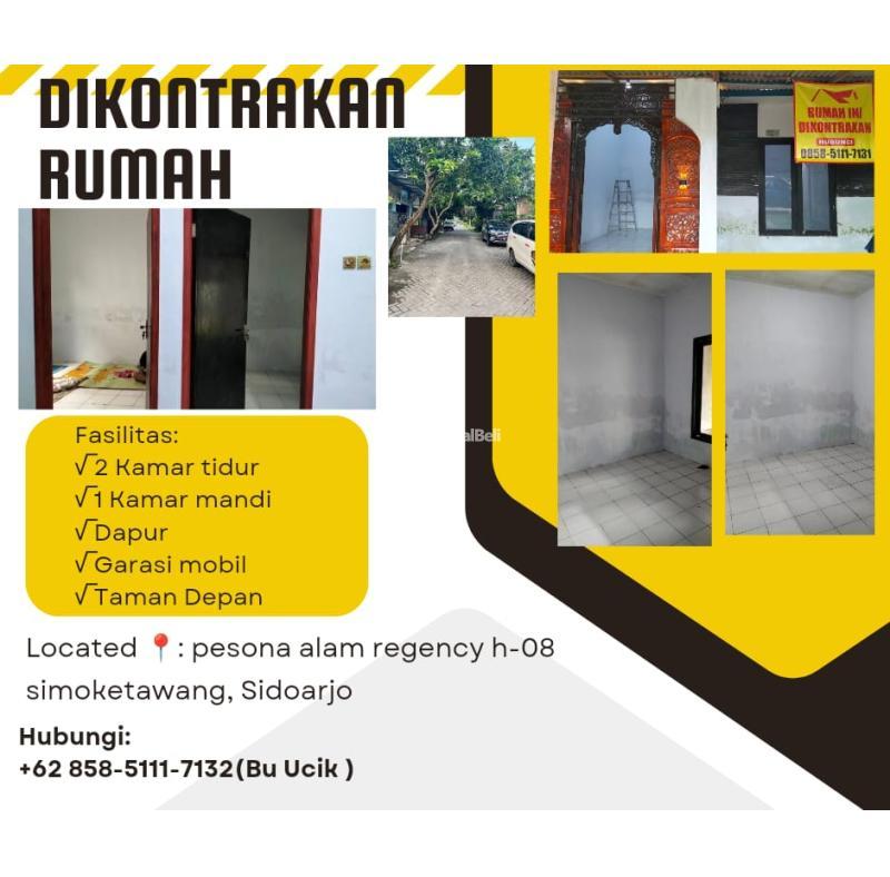 Disewakan Rumah Tipe 72m 2KT 1KM SHM Pesona Alam Regency - Sidoarjo Jawa Timur