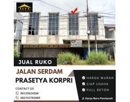 Dijual Ruko Luas 112 m2 Jalan Prasetya Korpri Serdam - Pontianak Kalimantan Barat