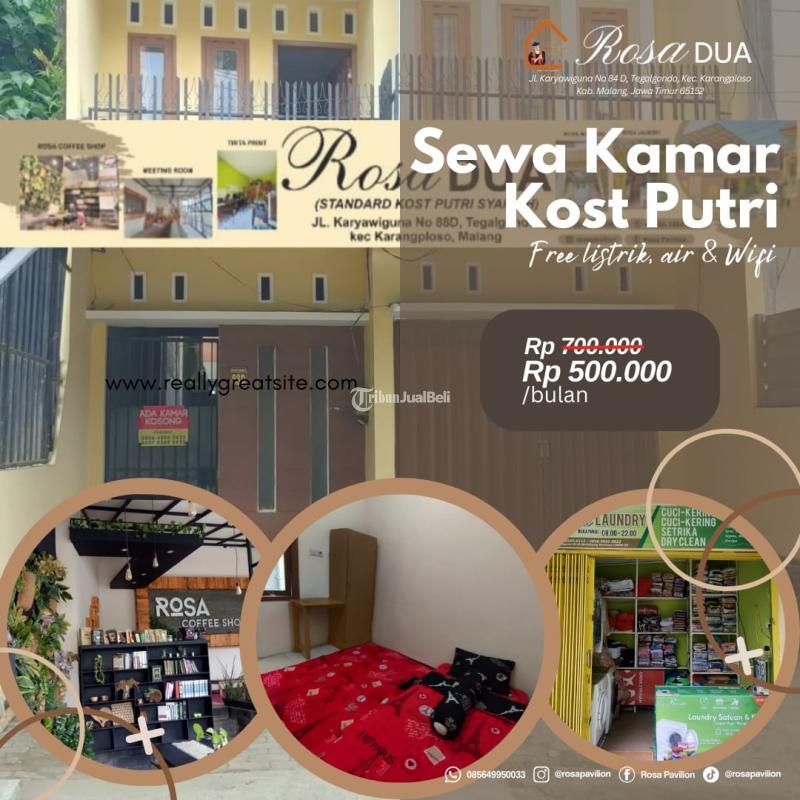 Disewakan Kost Putri Full Fasum Belakang Kampus UMM 3 - Malang Jawa Timur