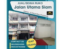 Disewakan Ruko Luas 270 m2 Jalan Siam - Pontianak Kalimantan Barat