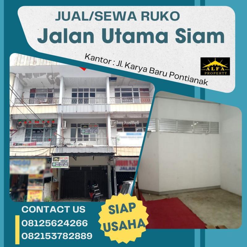 Disewakan Ruko Luas 270 m2 Jalan Siam - Pontianak Kalimantan Barat