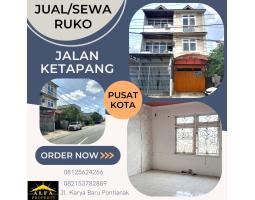 Disewakan Ruko Luas 176 m2 Jalan Ketapang - Pontianak Kalimantan Barat