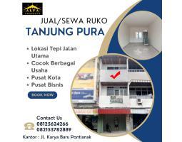 Disewakan Ruko Luas 204 m2 Baru Jalan Tanjung Pura - Pontianak Kalimantan Barat
