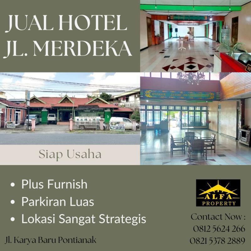Jual Hotel Masih Aktif 31 Kamar Tidur Jalan Utama Merdeka - Pontianak Kota Kalimantan Barat