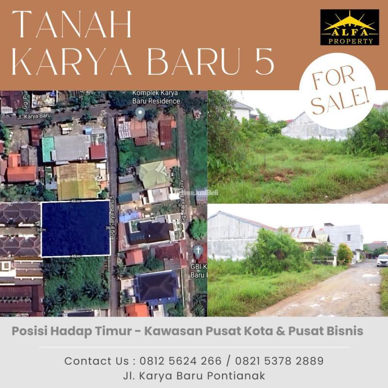 Jual Tanah Hadap Timur 1620m2 Karya Baru Pontianak Selatan - Pontianak Kalimantan Barat