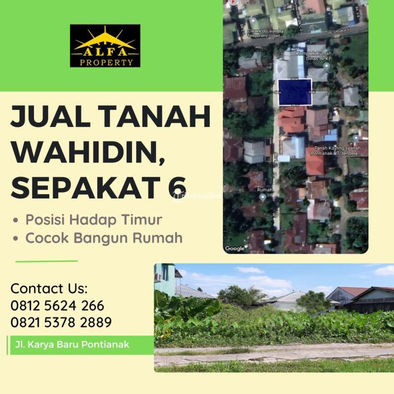 Jual Tanah Sepakat 6 Lebar 18x20meter Hadap Timur - Pontianak Kota Kalimantan Barat