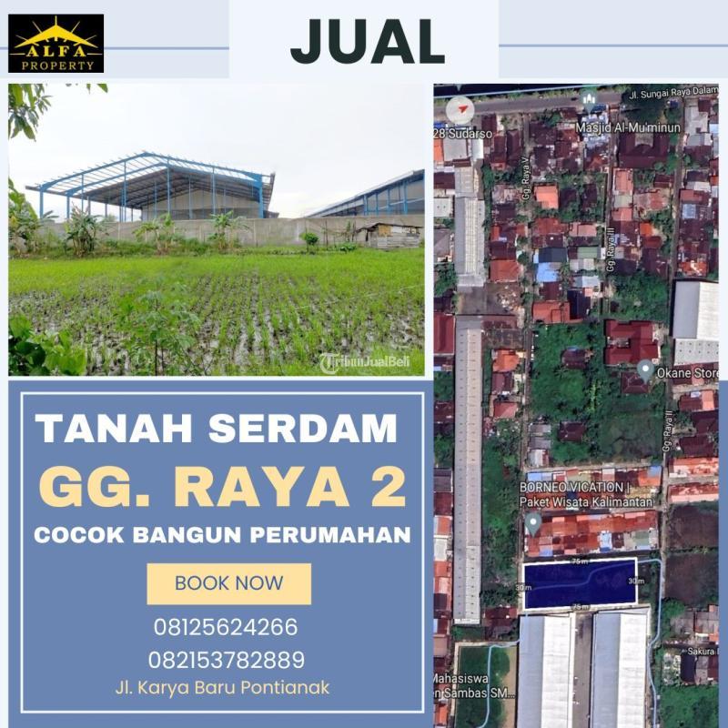 Jual Tanah Serdam Luas 2250m SHM Cocok Bangun Perumahan Pontianak Tenggara - Pontianak Kalimantan Barat