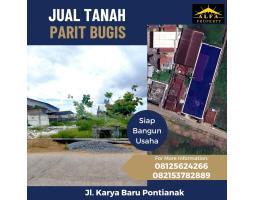 Jual Tanah Parit Bugis Luas 1840m SHM Cocok Bangun Gudang Pabrik Kantor Pontianak Tenggara - Pontianak Kalimantan Barat