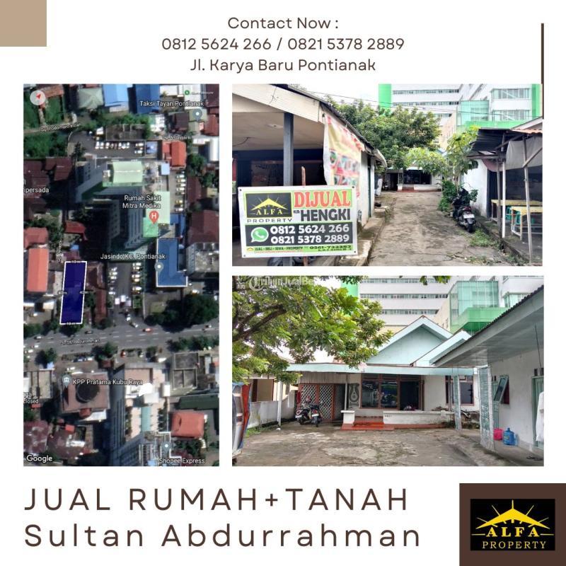 Jual Tanah Strategis Luas 520m SHM Jalan Sultan Abdurrahman - Pontianak Kota Kalimantan Barat