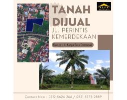Jual Tanah Luas 14503m SHM Tepi Jalan Perintis Kemerdekaan Pontianak Timur - Pontianak Kalimantan Barat
