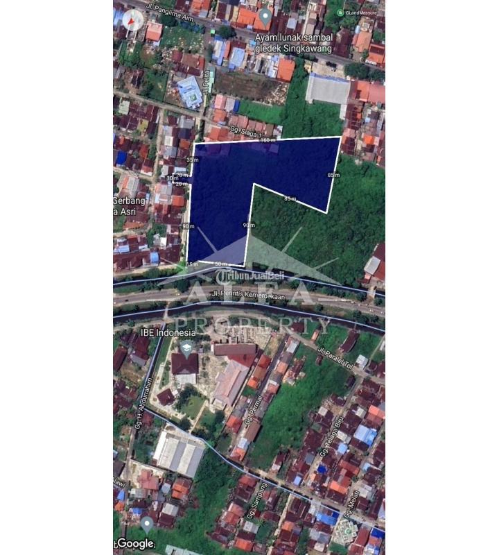 Jual Tanah Luas 14503m SHM Tepi Jalan Perintis Kemerdekaan Pontianak Timur - Pontianak Kalimantan Barat