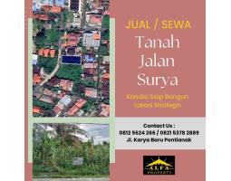 Jual Tanah Murah Luas 720m SHM Tepi Jalan Surya Pontianak Selatan - Pontianak Kalimantan Barat
