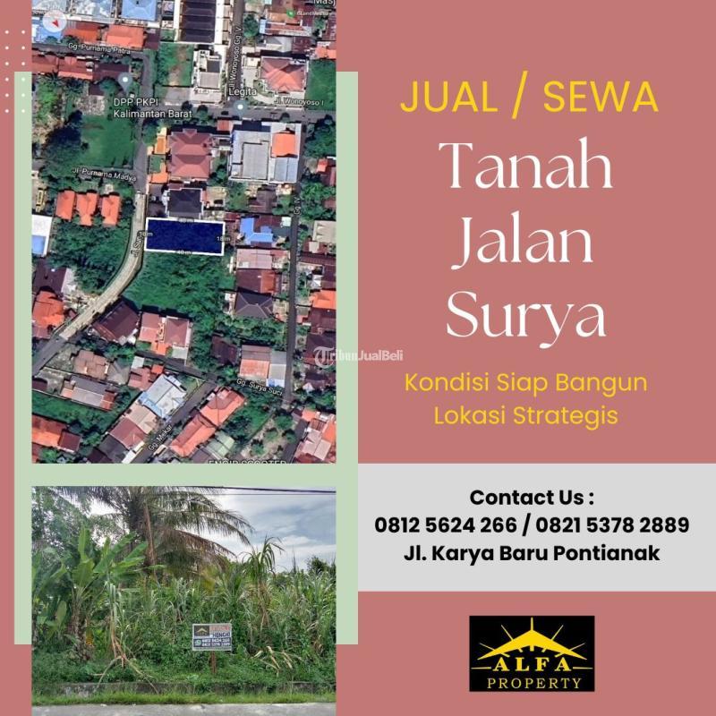 Jual Tanah Murah Luas 720m SHM Tepi Jalan Surya Pontianak Selatan - Pontianak Kalimantan Barat