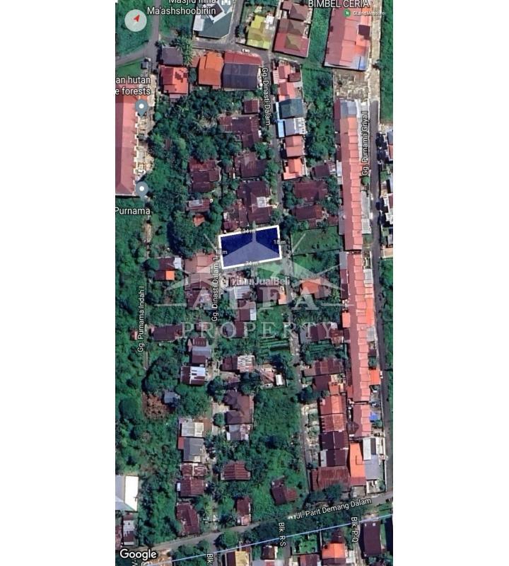 Jual Tanah Kavling Luas 612m SHM Jalan Dinasti Purnama Pontianak Selatan - Pontianak Kalimantan Barat