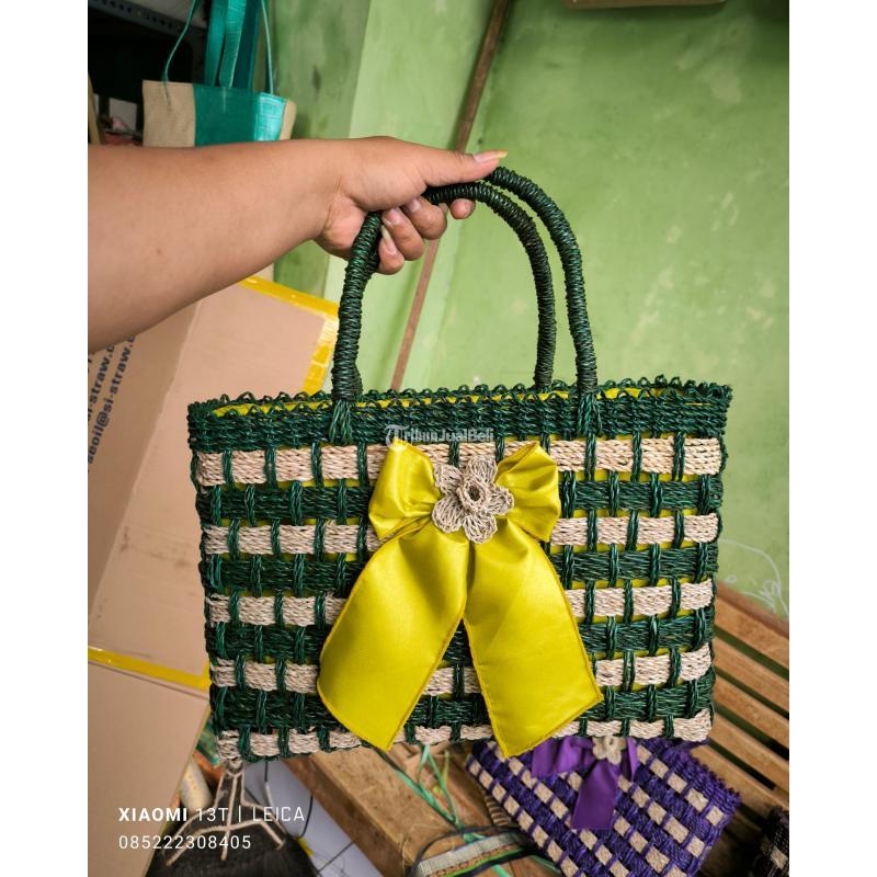 Tas Pandan Tambang Seagrass Bag Bali Bag Handicraft Bag Bali Beach Bag - Sleman Jogja