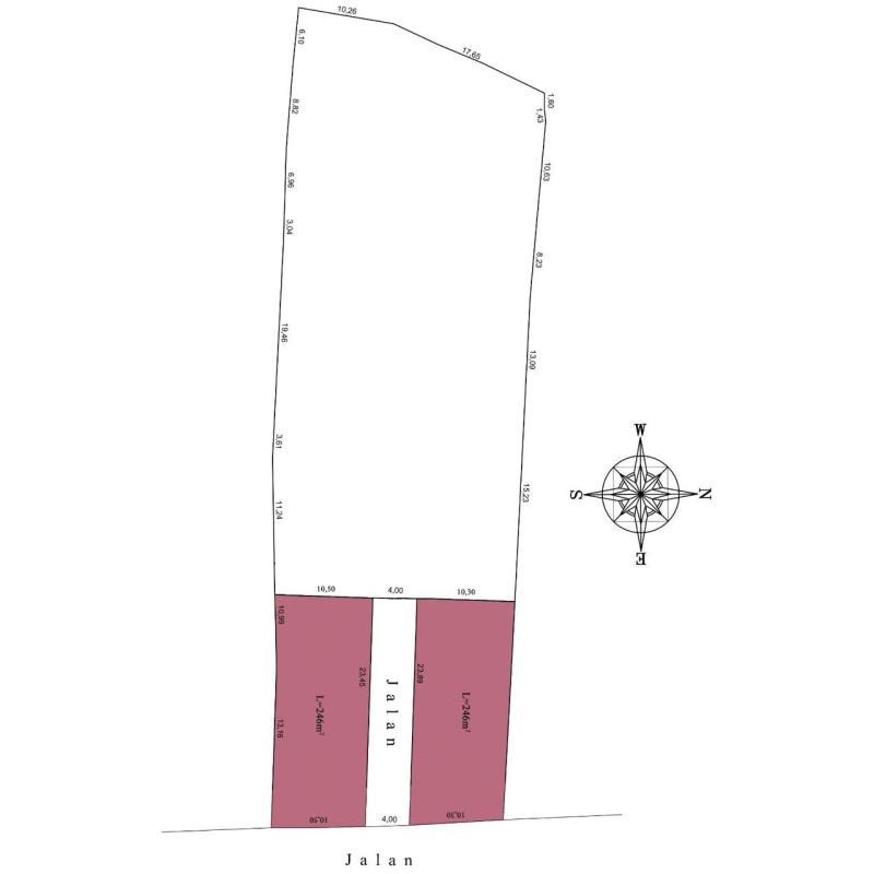 Jual Tanah Di Kuwum Kerobokam Dkt Semer Umalas Canggu Pengambilan Minim 200 m2 - Badung Bali
