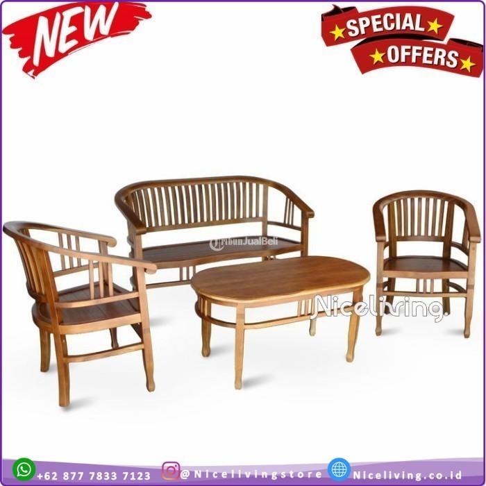 Kursi Tamu Kayu Jati 211 Meja Sofa Tamu Harga Murah Terbaru - Tangerang Kota Banten