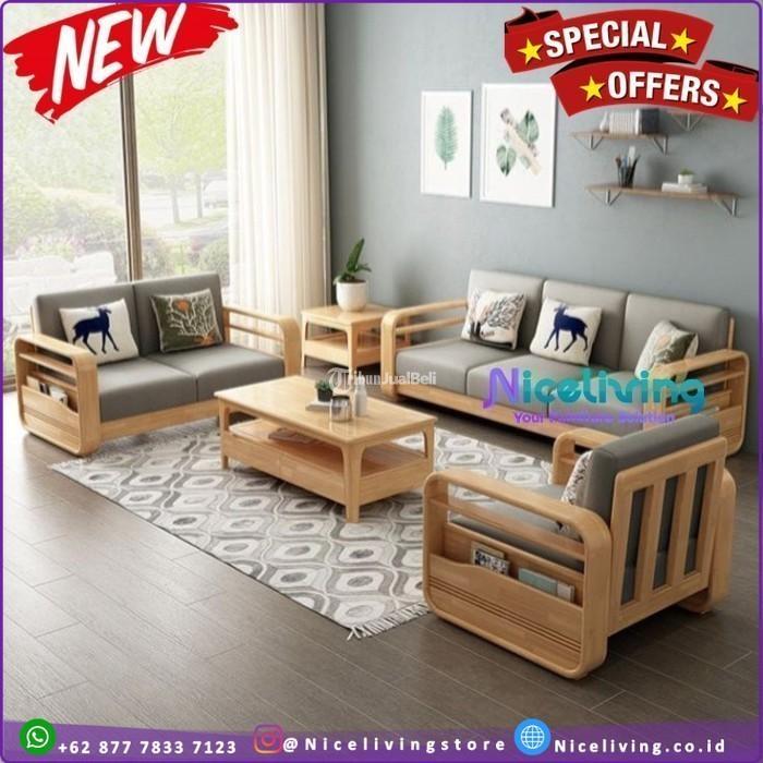 Kursi Tamu Modern Kombinasi Busa Terbaru Sofa Tamu Kayu Jati Terbaik - Tangerang Kota Banten