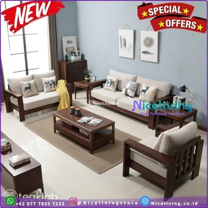 Kursi Tamu Minimalis Kayu Jati Dudukan Busa Terbaru - Tangerang Kota Banten