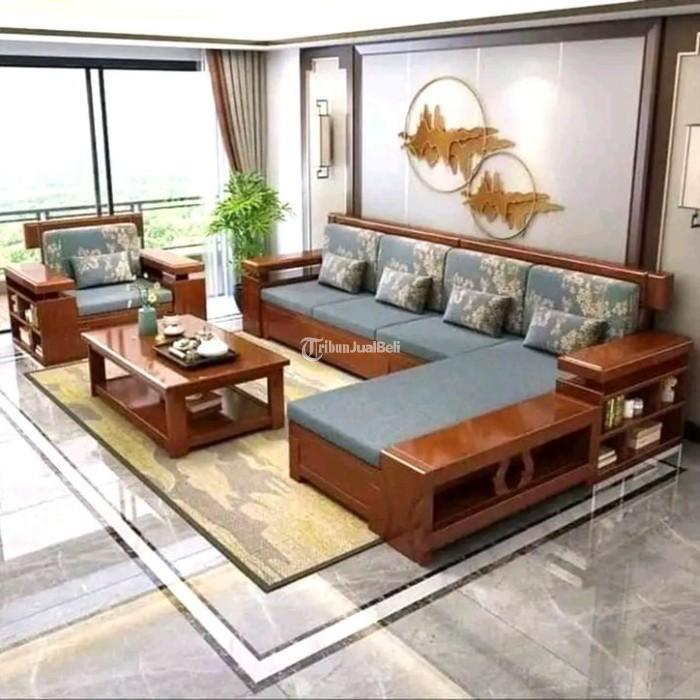 Set Sofa Tamu Minimalis Kayu Jati Terbaru Kursi Tamu Modern Terlaris Kursi Non - Tangerang Kota Banten