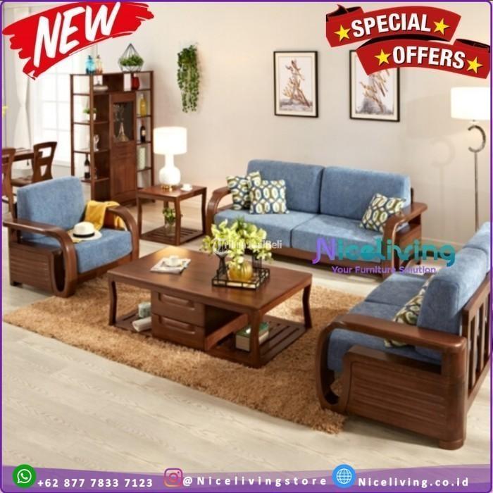 Kursi Tamu Modern Dudukan Busa Terbaru Kursi Tamu Minimalis Kayu Jati - Tangerang Kota Banten