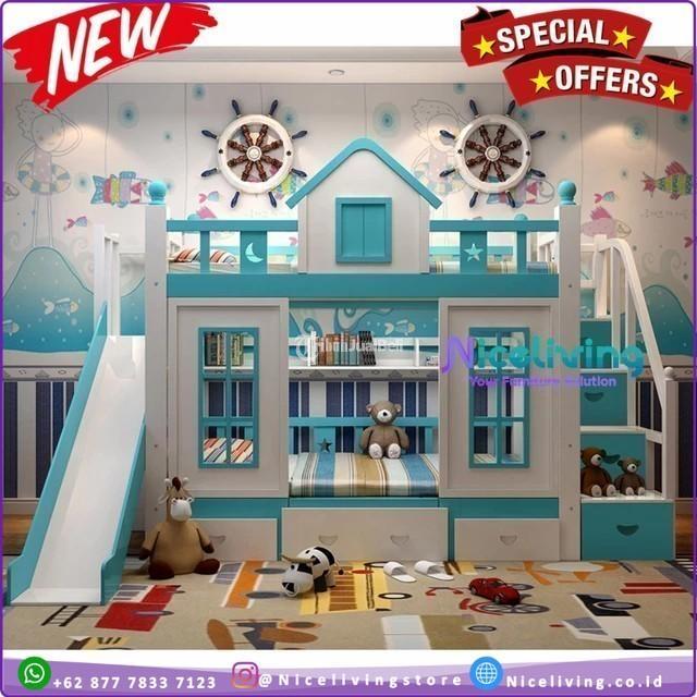 Tempat Tidur Anak Tingkat Ranjang Susun Anak Tingkat Dipan Anak Susun - Jakarta Selatan