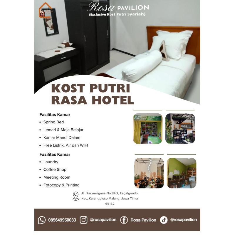 Disewakan Kost Putri Rasa Hotel Dekat Kampus UMM 3 - Malang Jawa Timur