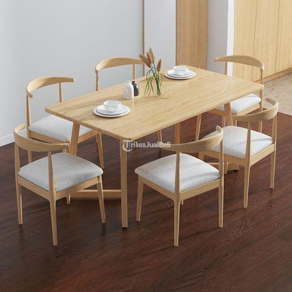 Meja Makan Minimalis Modern 6 Kursi Meja Makan Jati Kursi Cafe Jati 4 - Jakarta Selatan