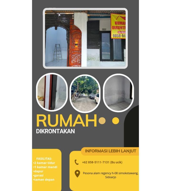 Dikontrakkan Rumah Luas 6x12m 2KT 1KM Legalitas SHM - Sidoarjo Jawa Timur 