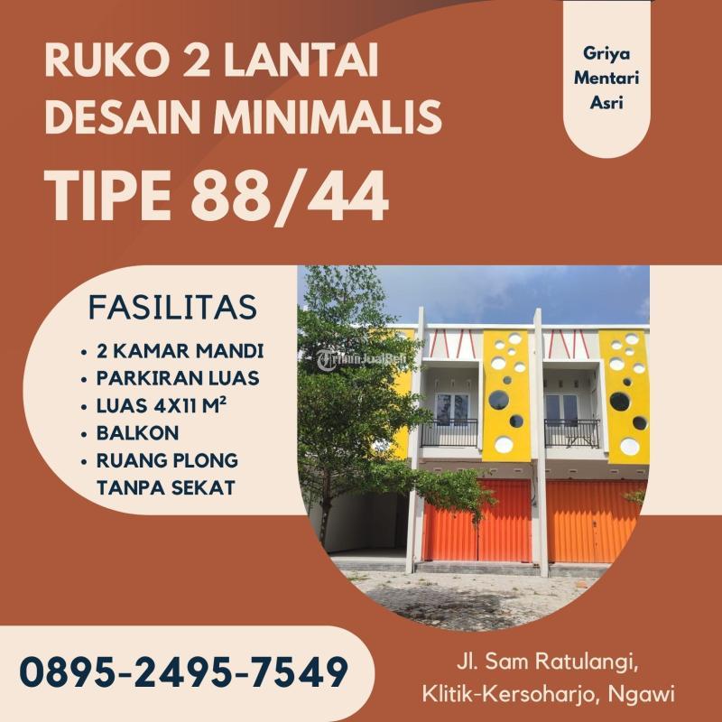 Dijual Ruko Murah LB88 Legalitas SHGB Lokasi Strategis - Ngawi Jawa Timur 