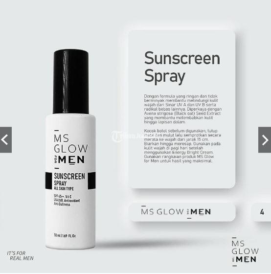 Sun Screen MS Glow for MEN SPF 40 - Surabaya Jawa Timur