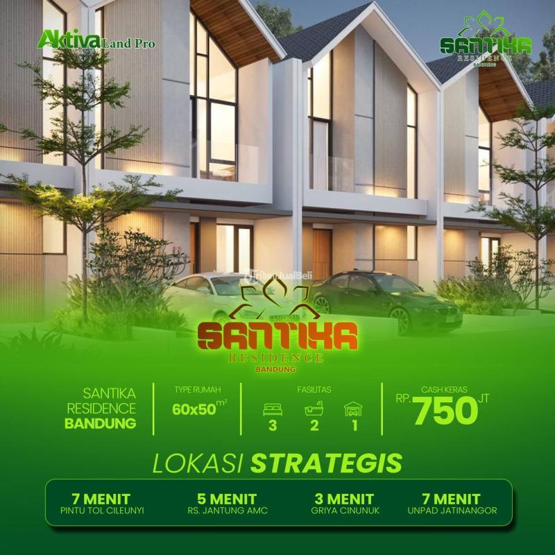 Jual Rumah Minimalis 2 Lantai Baru Tipe 50 di Panyileukan Konsep Scandinavian Modern - Bandung Kota Jawa Barat
