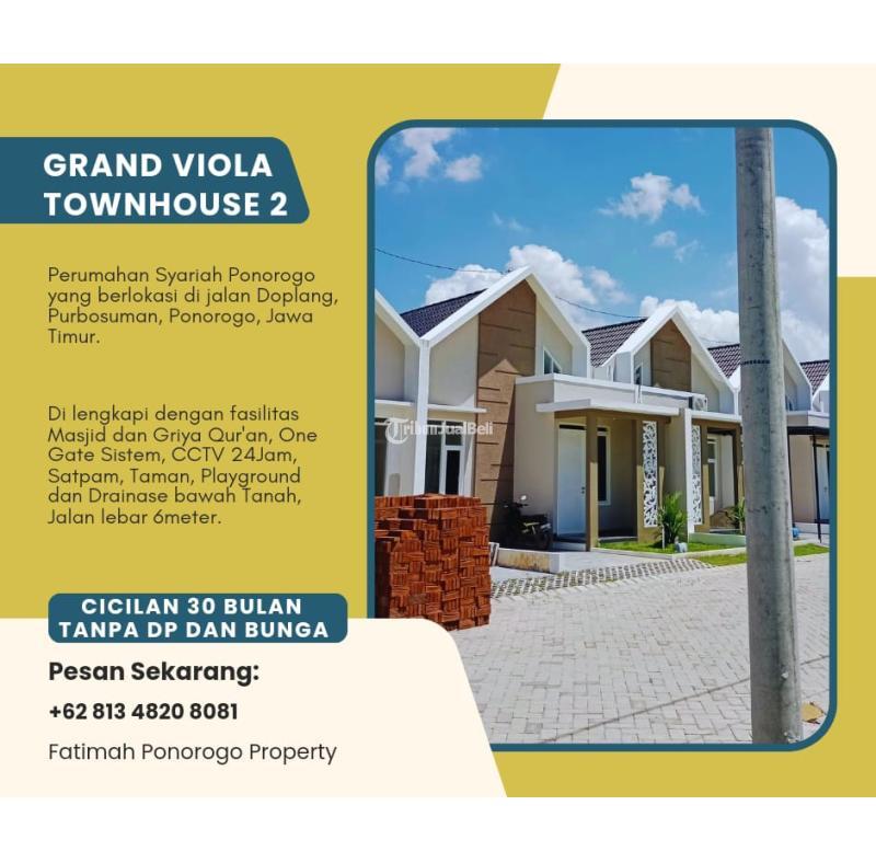 Dijual Rumah LT84 LB45 2KT 1KM Legalitas SHGB Harga Terjangkau - Ponorogo Jawa Timur
