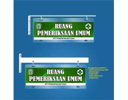 Papan Nama Acrylic Ruang Klinik Kelas Puskesmas - Mimika Papua 