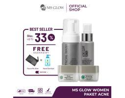 Ms Glow Paket Acne Paket Perawatan Wajah Wanita Menghilangkan Jerawat dan Bekasnya - Surabaya Jawa Timur