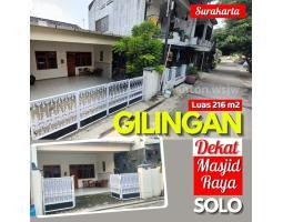 Tanah Bonus Rumah Gilingan Jl Raya Solo Lt 216 m2 SHM - Surakarta Jawa Tengah