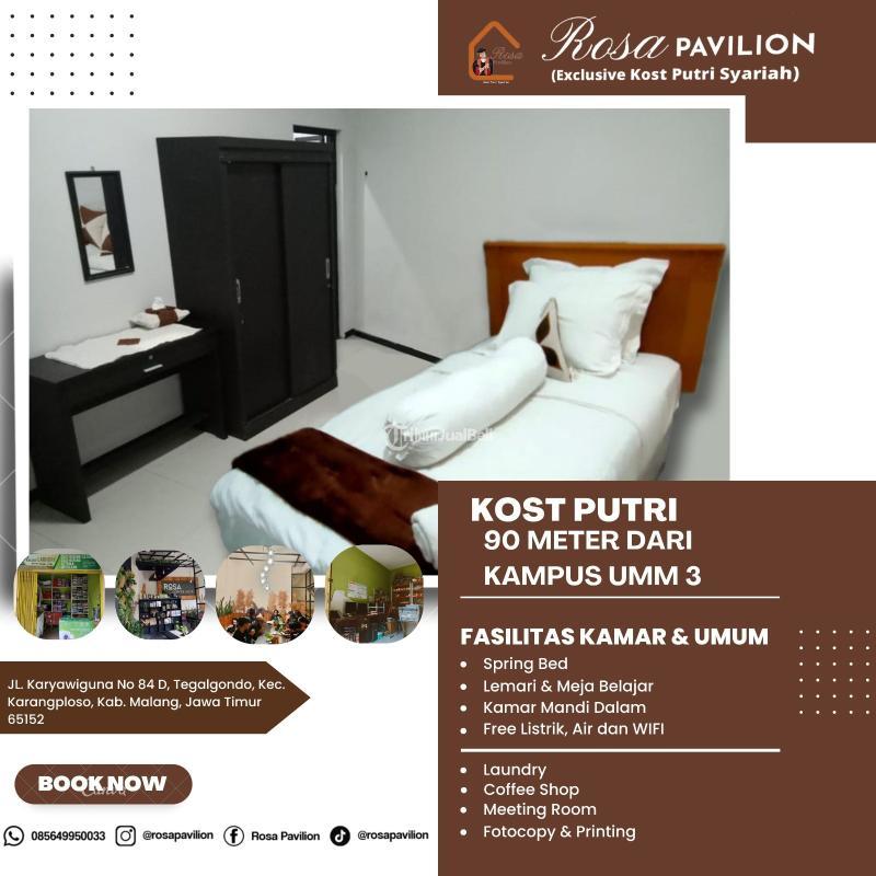 Disewakan Kost Putri Belakang Kampus UMM 3 Rosa Pavilion - Malang Jawa Timur