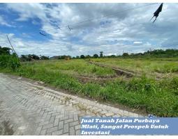 Jual Tanah Luas 3.240 m2 Jalan Purbaya Mlati Sangat Prospek Untuk Investasi - Sleman Jogja