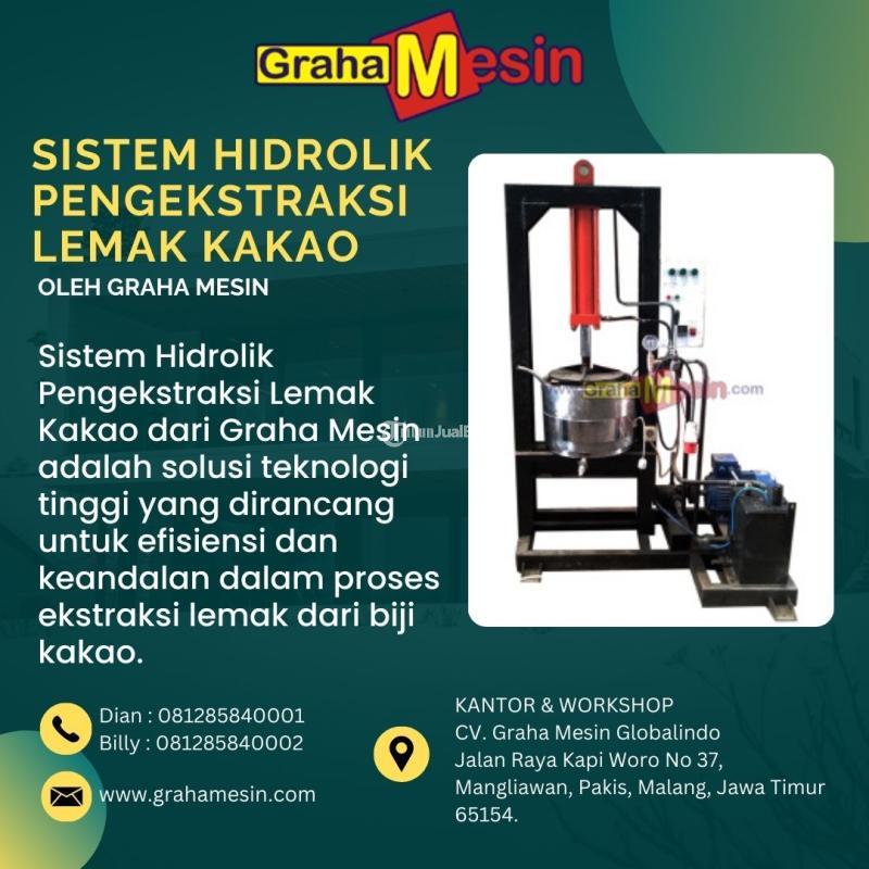 Sistem Hidrolik Pengekstraksi Lemak Kakao - Malang Jawa Timur