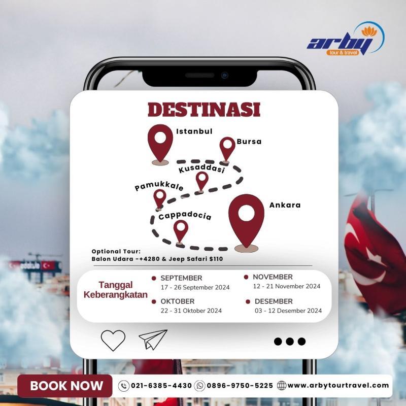 Paket Tour Turki 10 Hari 7 Malam - Jakarta Pusat