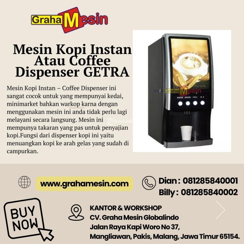 Terbaru dan Modern Mesin Kopi Instan Atau Coffee Dispenser Getra - Malang Jawa Timur