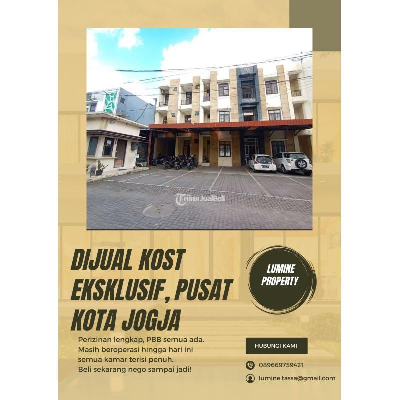 Dijual Cepat Kost Eksklusif LT644 LB1320 Dengan Bangunan Modern Dekat UGM - Sleman Yogyakarta