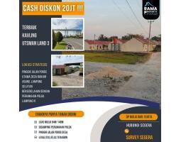 Jual Tanah Luas 120m2 SHM Pinggir Jalan Dekat Kampus Itera Bisa Kredit Tanpa Riba - Bandar Lampung